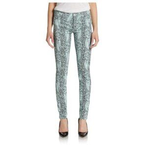 211. Hudson Nico Super Skinny Snakeskin Pants 26